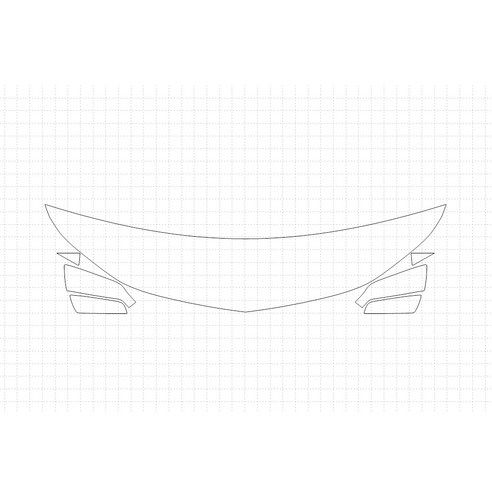 헥시스 쉐보레 이쿼녹스 LT 2018 PVC PPF 보호필름 차량용 가드용품, 18. HFM 45.72cm, BIKINI, 1개