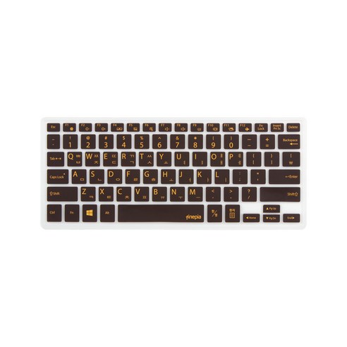 파인피아 삼성 노트북용 문자인쇄 칼라 키스킨 SS29번 / 삼성 갤럭시북 SM-W720 WIFI / 갤럭시북 SM-W727 LTE, 초코렛, 1개