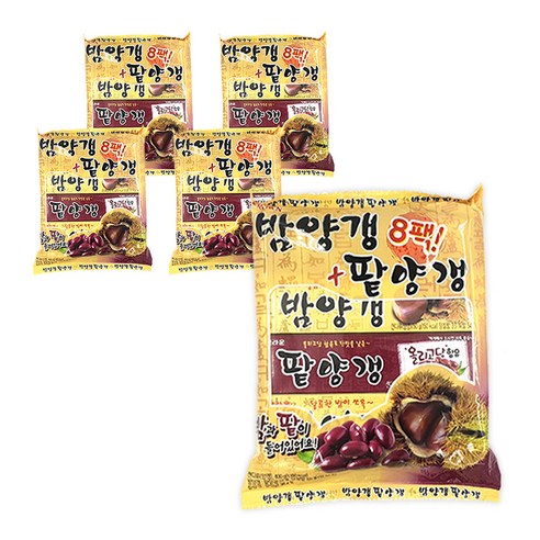 크라운 밤양갱 + 팥양갱, 400g, 5개입
