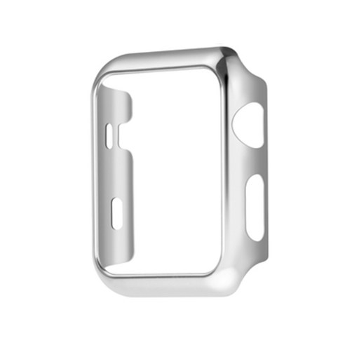 로모코 애플워치 메탈라인 젤리 케이스 42mm, 실버, 1세트