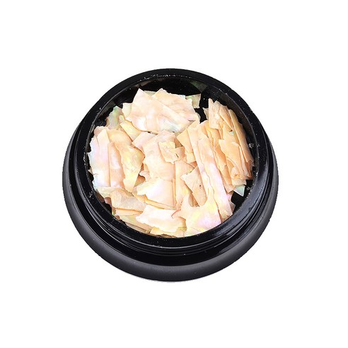 DM 알럽뷰 네일아트 네일자개조각, 베이지, 1개