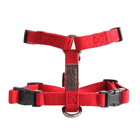 도그아이 H형 하네스 가슴줄, 레드 펫티켓 산책용품