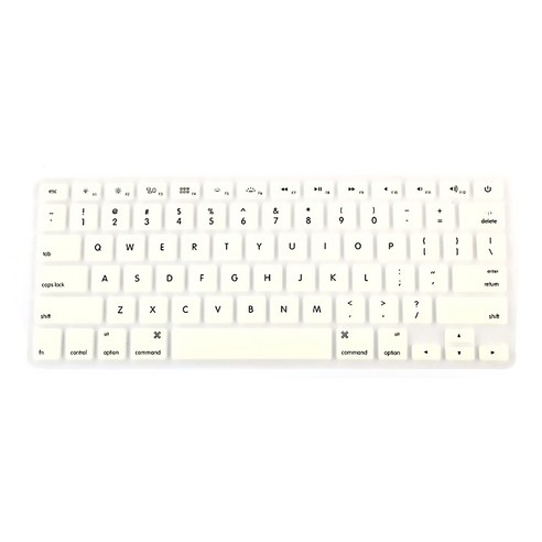 DM 알럽컴 맥북 키보드 보호 커버 A1369/A1466용, 화이트, 1개