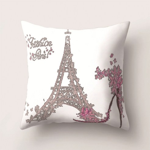 가팡 로맨틱 프랑스파리 테마 쿠션커버, 18번
