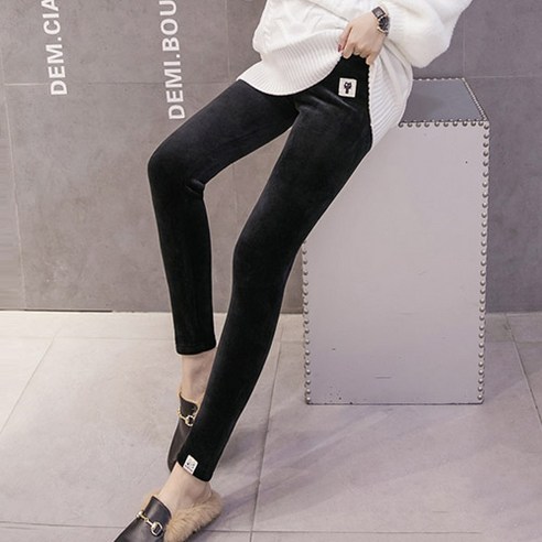 팡팡샵 임산부용 C 벨벳캣라벨 털레깅스
