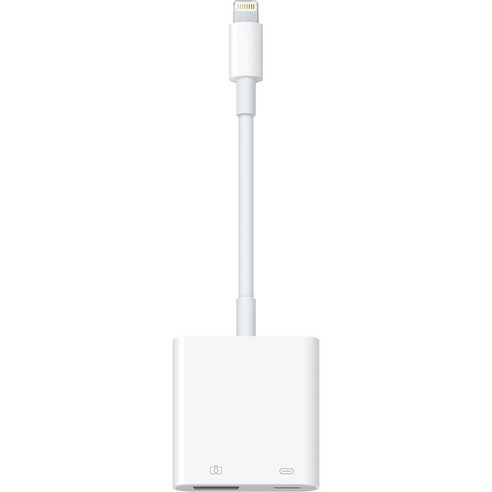 Apple 정품 라이트닝 USB3 카메라 어댑터 MK0W2FE/A, 1개