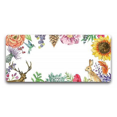 DM 알럽컴 릴렉스 마우스 장패드 30 x 80 x 0.3 cm, 토끼사슴10, 1개
