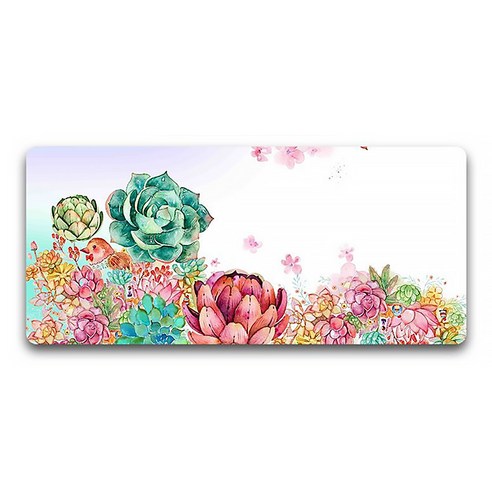 DM 알럽컴 릴렉스 마우스 장패드 40 x 90 x 0.3 cm, 선인장꽃2, 1개