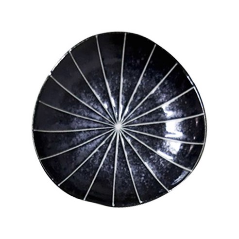 로얄아리따 시젠 삼각접시 10cm, 블랙, 1개
