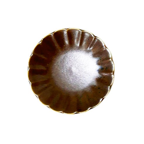 로얄아리따 무지 접시 10cm, 브라운, 1개