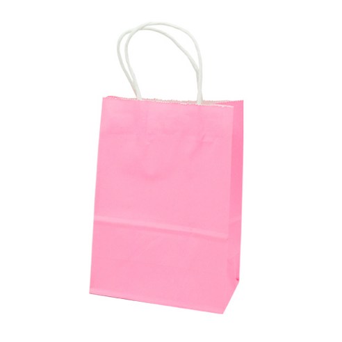 도나앤데코 에스더 무지 종이쇼핑백 12p, 핑크