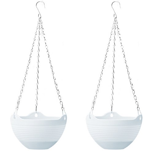 블럭마트 행잉화분, 화이트, 2개