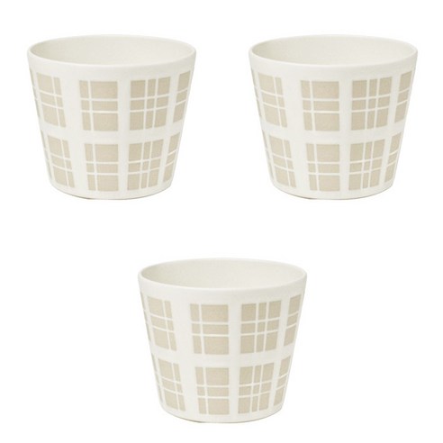 오다도기 이머지 컵 220ml, 체크, 3개입