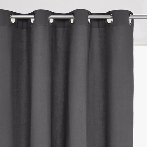 라흐두뜨 코튼 심플 커튼 아일렛탑 F709148, dark grey