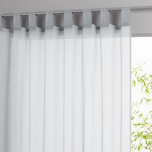 라흐두뜨 단색 커튼 탭탑 F709152, light grey