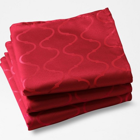 라흐두뜨 다마스크 테이블 냅킨 3종 세트 F697331, red, 45 x 45 cm, 1개