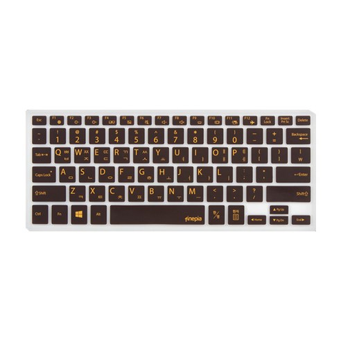 파인피아 노트북용 문자인쇄 칼라 키스킨 SS30번 삼성 NT530XBB 시리즈/NT530XBB-K24W, 초코렛, 1개
