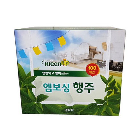 에파타클린업 두툼한 일회용 행주 92g, 100매입, 1개
