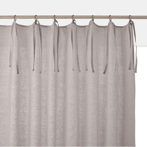 라흐두뜨 린넨 믹스 커튼 타이탑 F709268, taupe brown