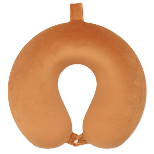 제이앤제이 베이직 메모리폼 목베개, 브라운