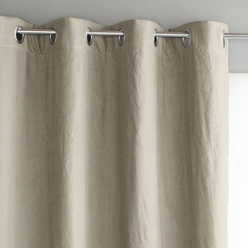 라흐두뜨 워싱 린넨 더블 커튼 아일렛탑 F709529, linen