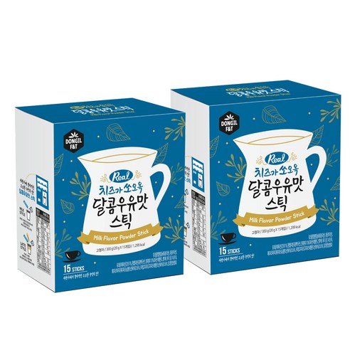 동일에프앤티 치즈가 쏘오옥 달콤우유맛 스틱, 20g, 60개입, 2개