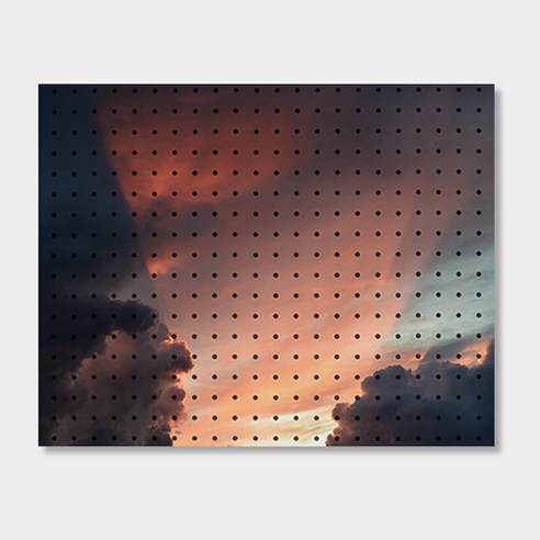 앤비커머스 인테리어 타공판 600 x 500 mm, 1세트, 구름의빛(White)