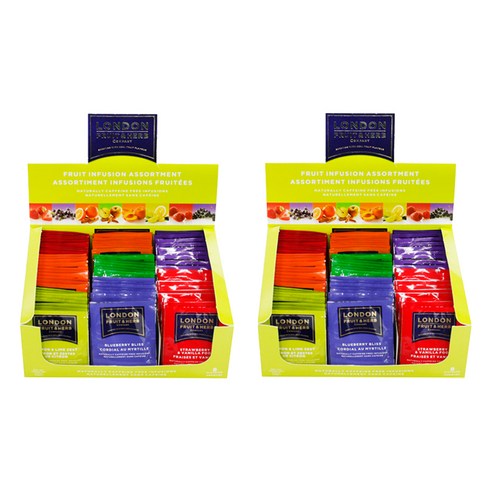 런던프룻 허브 과일차 모음 티백 80p, 티백 8종 x 10p, 2세트