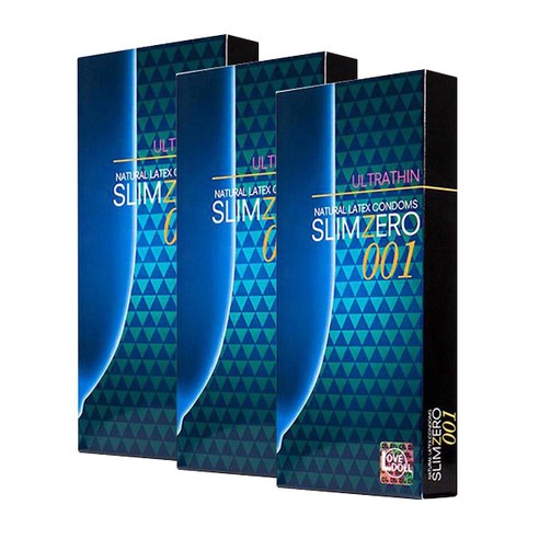 유니더스 슬림제로001 초박형 콘돔, 8개입, 3개