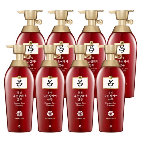 려 함빛 극손상케어 샴푸, 500ml, 8개