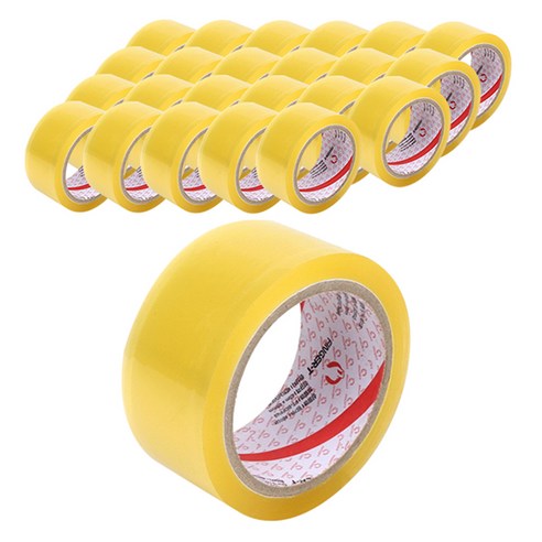 핑거티 박스테이프 48mm x 45m x 0.063mm, 투명, 24개입