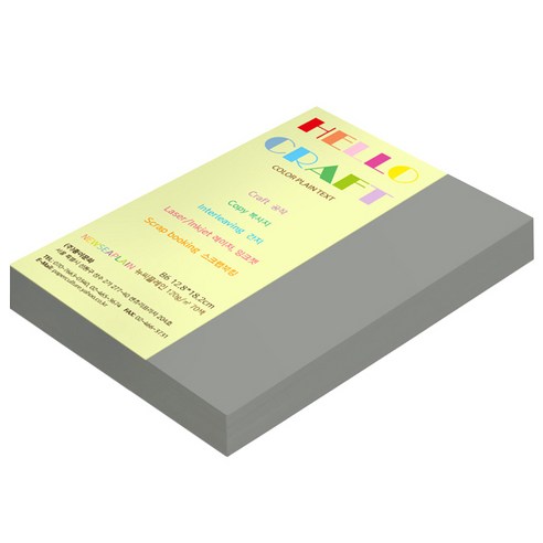 뉴씨플레인 종이문화 양면색상지 No.54 백옥색, 360매입