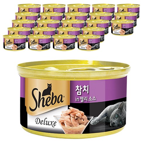 쉬바 참치 반려묘용 간식 캔, 85g, 24개 
고양이 간식