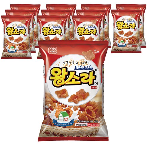 코스모스제과 왕소라형 과자, 172g, 12개