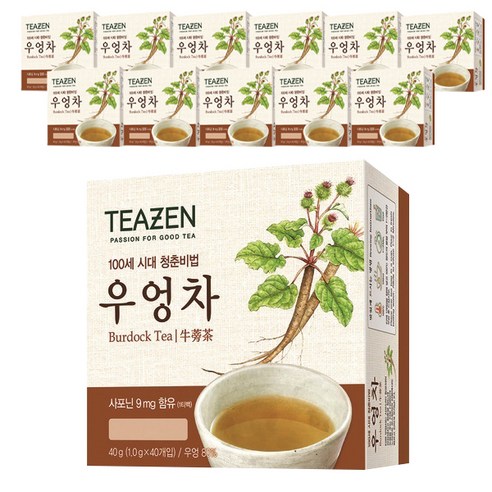 티젠 우엉차, 1g, 40개입, 12개