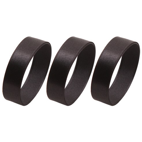 봄91 공단 리본 15mm x 3p, 50 검정, 45.72m