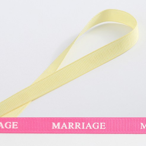 톡톡 DIY 골직리본 MARRIAGE, G6연노랑, 50m