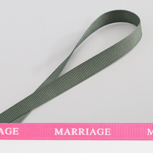 톡톡 DIY 골직리본 MARRIAGE, G52솔잎색, 50m