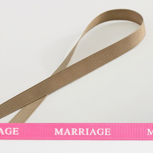 톡톡 DIY 골직리본 MARRIAGE, G9연갈색, 50m