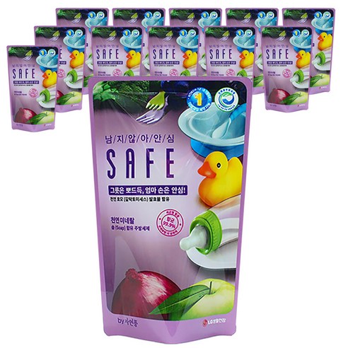 세이프 주방세제 미네랄 리필, 580ml, 12개입