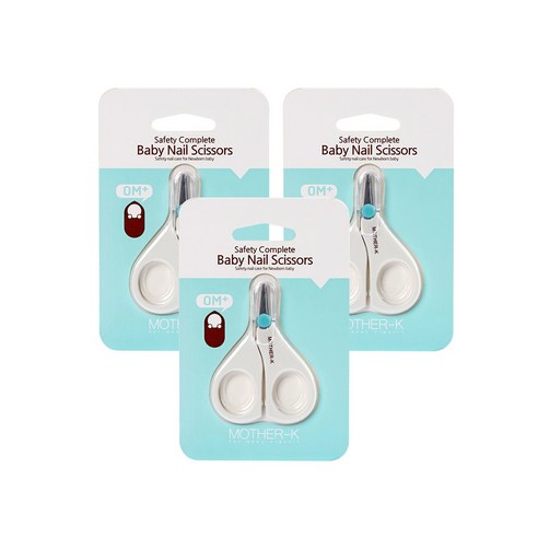 마더케이 영유아 손톱가위, 민트, 3개