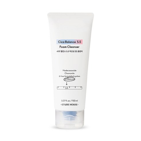 에뛰드하우스 시카밸런스 5.5 약산성 폼 클렌저, 150ml, 1개