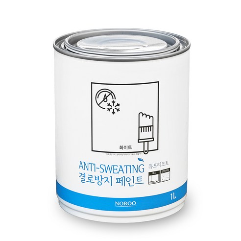   Noru Paint Anti-condensation Paint 1 L, White, 1 Piece
