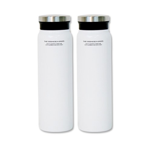 푸코 매트 보텀 스텐텀블러 2p, 화이트, 750ml