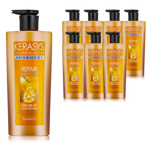 케라시스 어드밴스드 리페어 앰플 샴푸, 600ml, 8개입