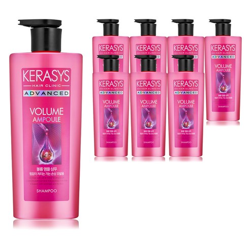 케라시스 어드밴스드 볼륨 앰플 샴푸, 600ml, 8개입
