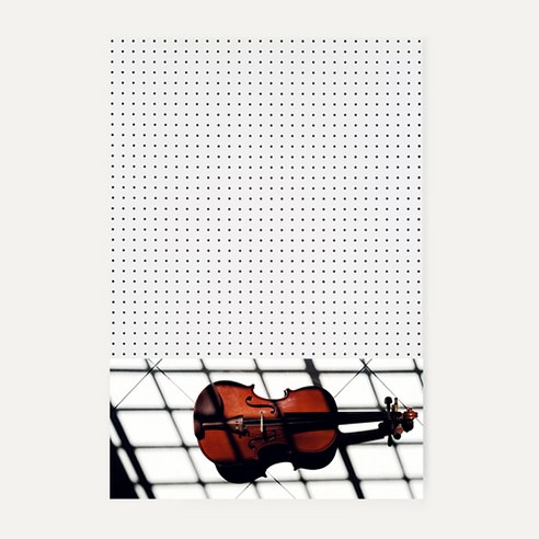 앤비커머스 인테리어 타공판 하 WHITE 60 x 90 cm, 1개, 악기44