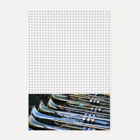 앤비커머스 인테리어 타공판 하 WHITE 60 x 90 cm, 1개, 악기17