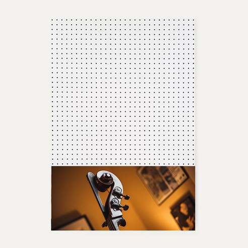 앤비커머스 인테리어 타공판 하 WHITE 60 x 90 cm, 1개, 악기48