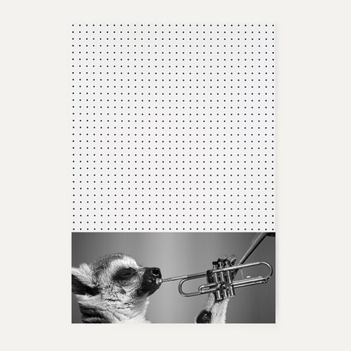 앤비커머스 인테리어 타공판 하 WHITE 60 x 90 cm, 1개, 악기23